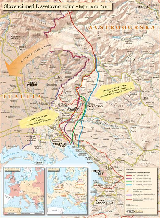 Slovenci med I. svetovno vojno, 113×158 cm