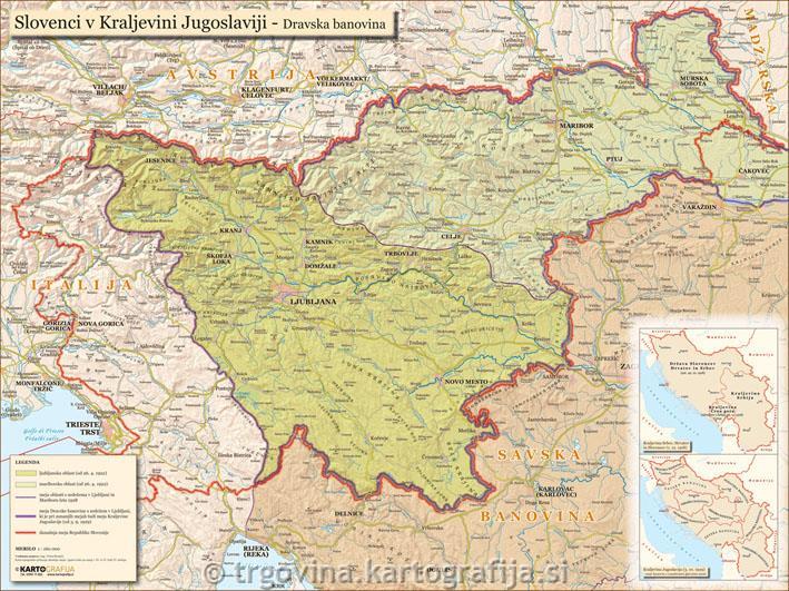 Slovenci v Kraljevini Jugoslaviji, 158×126 cm